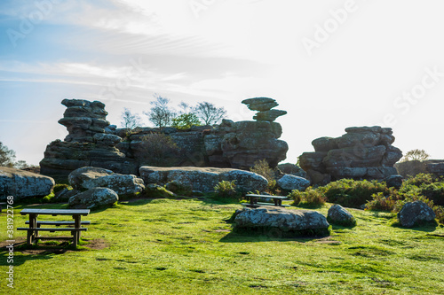 Brimham Rocks, Harrogate, North Yorkshire, England. photo