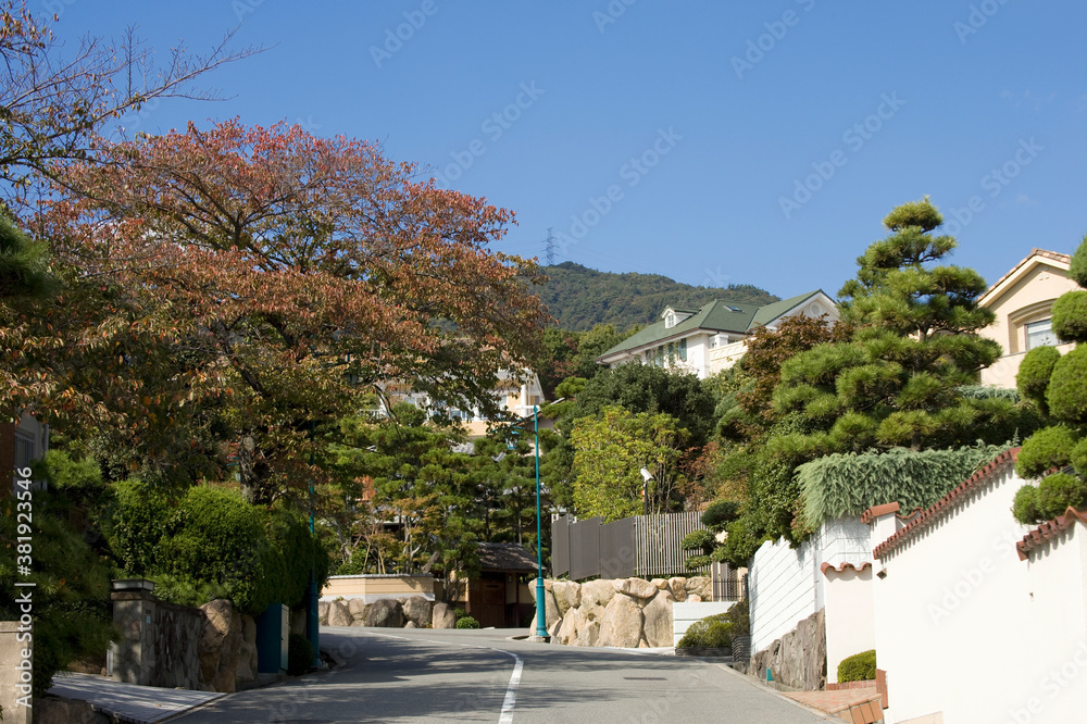 芦屋の住宅街 芦屋の住宅街