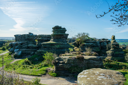 Brimham Rocks, Harrogate, North Yorkshire, England. photo