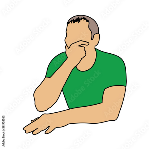 Thinking Man Icon