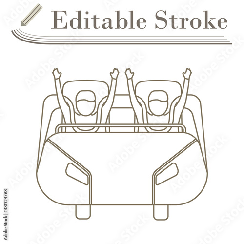 Roller Coaster Cart Icon