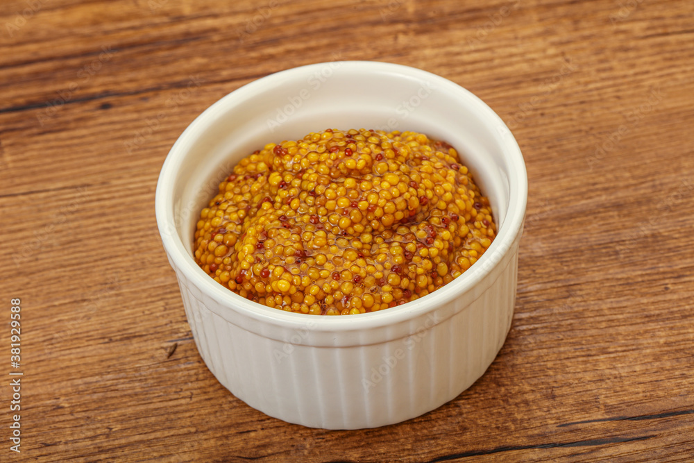 Dijon mustard sauce with seeds Dijon mustard sauce with seeds