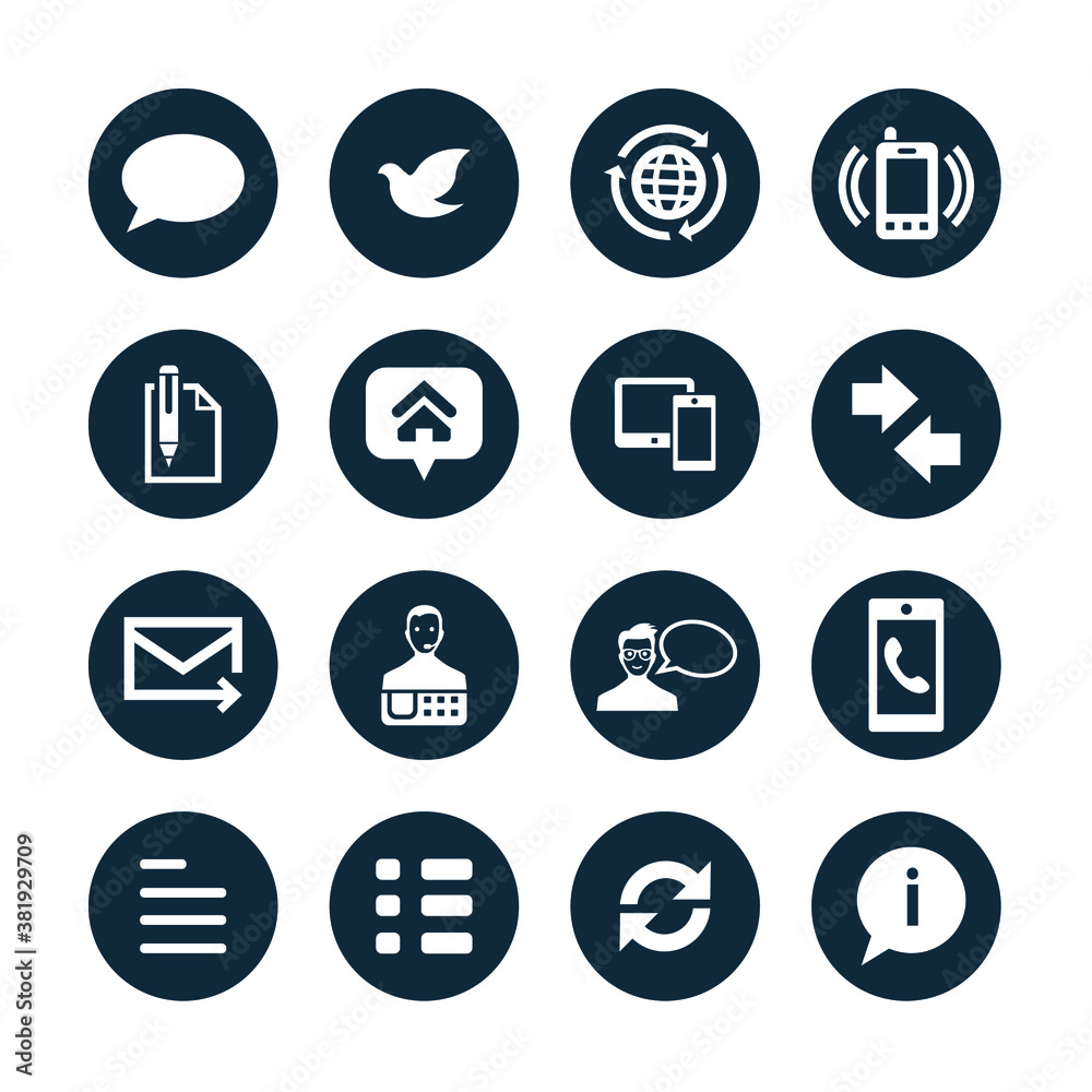 Web icon set. Website set icon vector. for computer and mobile