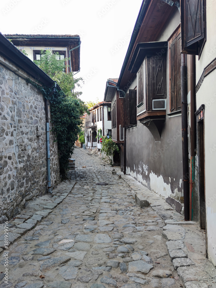 Nineteenth Century Houses in The old town in city of Plovdiv