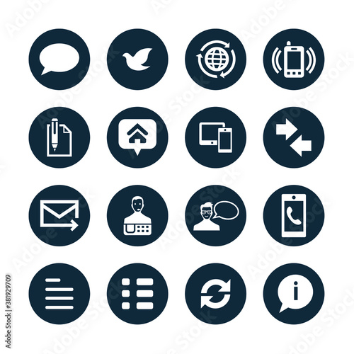 Web icon set. Website set icon vector. for computer and mobile