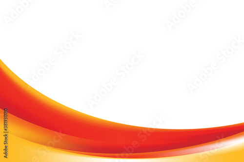 Abstract Smooth Fresh Orange Curvy Background Design Template Vector, Blurry Orange Mesh Gradient Element with Copy Space for Text