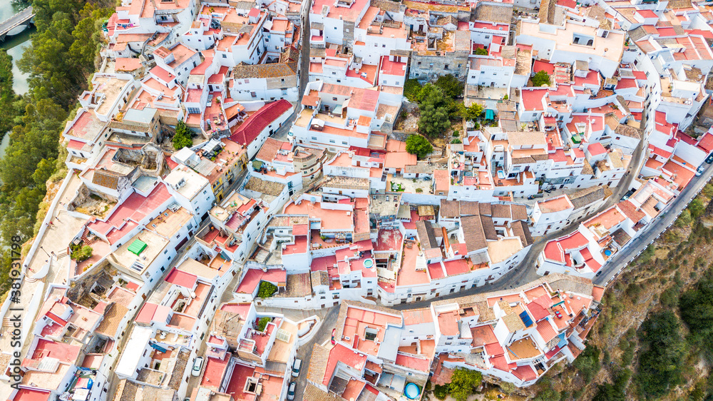 aerial view of arcos de la frontera town, Spain