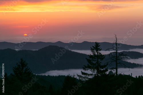 Sunset over the Mountains, Rize, Turkey