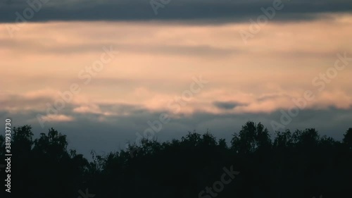 Sunset in the mountains