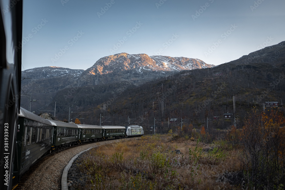 Mountainous Landscape from Flåm Train Line Mountainous Landscape from Flåm Train Line