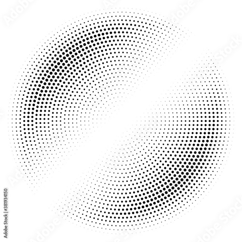 Circle halftone  screentone vector illustrations. Dots  dotted  speckles vector illustration