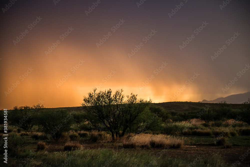 Monsoon Sunset in Southern Arizona