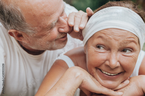 senior couple happy