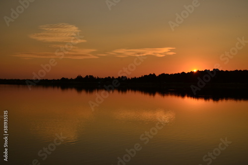 sunset over the river © Віталій Віжанський