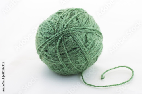 ball of green thread