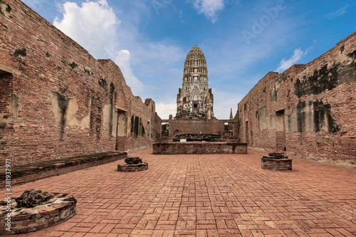 Wat rachaburana in Ayutthaya Historical Park, Ayutthaya Province, Thailand.