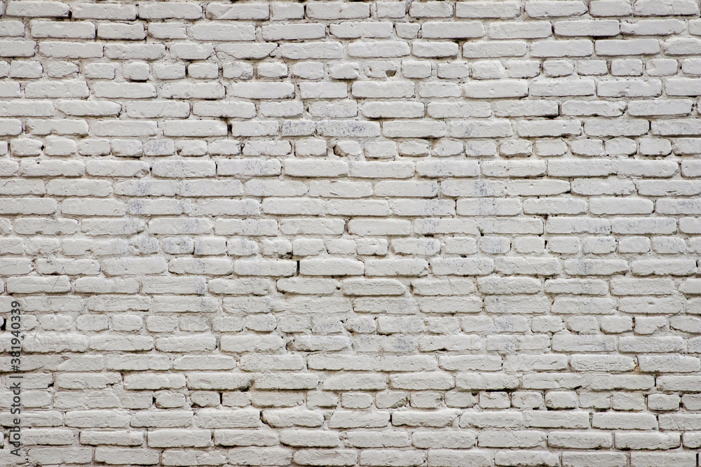The texture of the brickwork white background