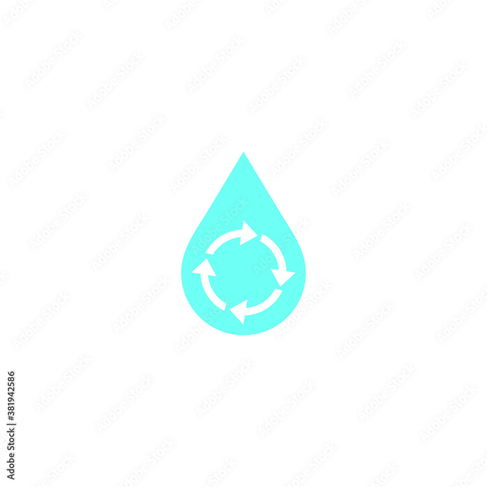 water drop logo recycle vector abstract icon illustrations water drop logo recycle vector abstract icon illustrations