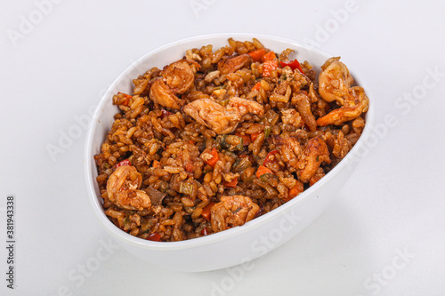 Asian style Fried rice with prawn