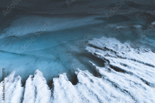 Frozen Arctic Lake