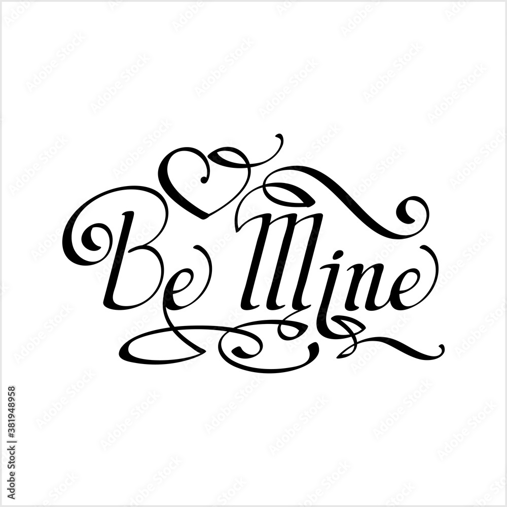 Be Mine Hand Drawn Pen Ink Style M_2009001
