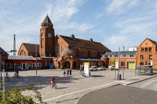 Gießen, der Bahnhof. Hessen, Deutschland, 20.09.2020.	 photo