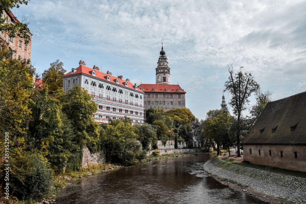 Street photography in Cesky Krumlov in the Czech Republic