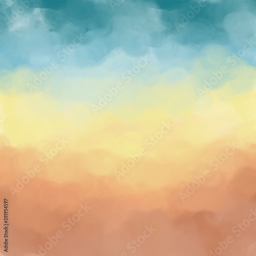 Digital drawn watercolor abstract background