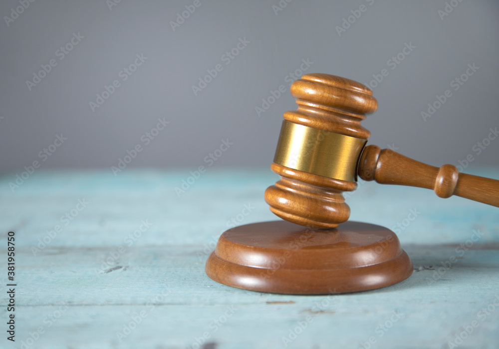 wooden judge on the table wooden judge on the table