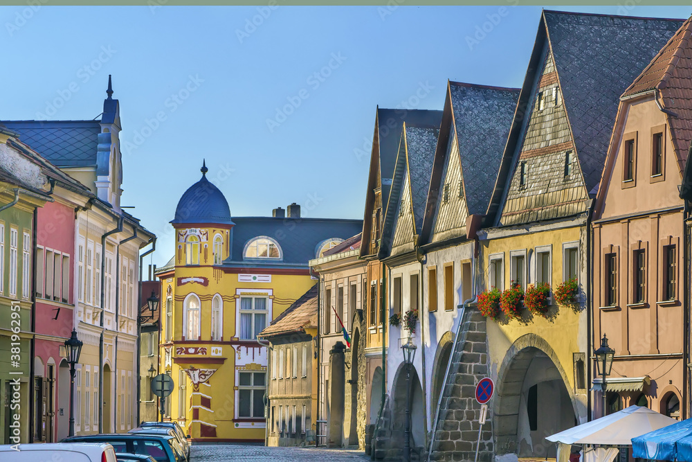 Street in Ustek, Czech republic