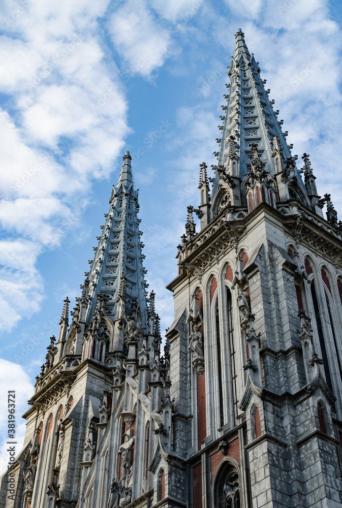 Fototapeta premium St. Nicholas Roman Catholic Cathedral in Kyiv, Ukraine