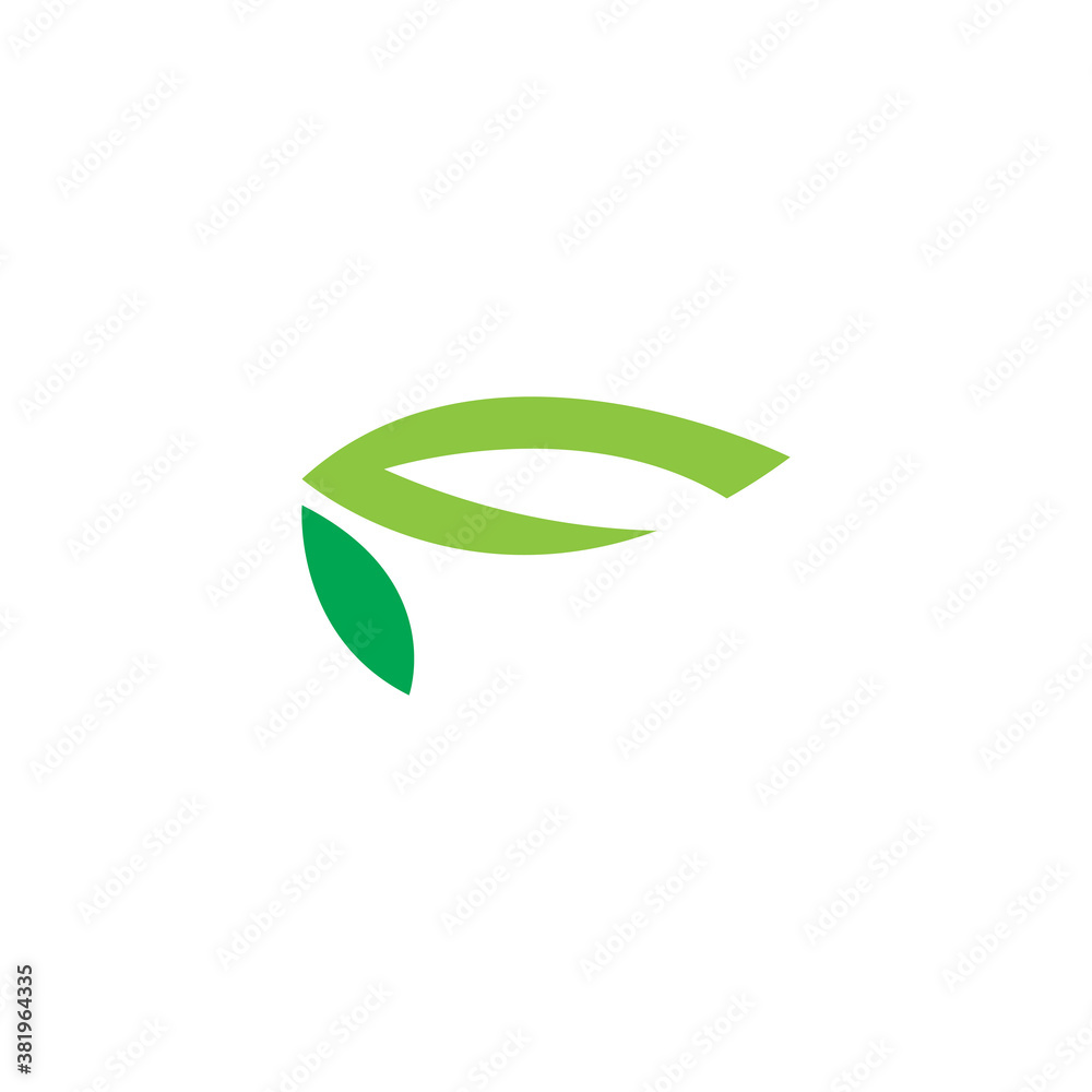 letter f creative logo leaf illustration template. Color vector design concept letter f creative logo leaf illustration template. Color vector design concept