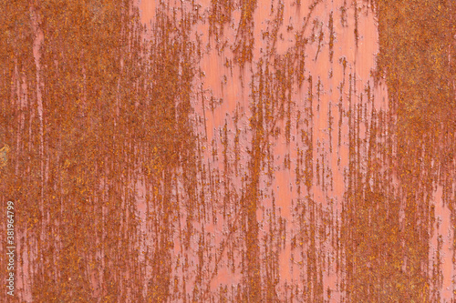 Rusty  old  metal background  texture close up