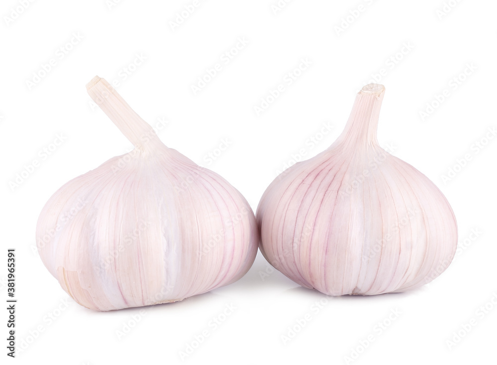 Garlic on a white background, isolated Garlic on a white background, isolated