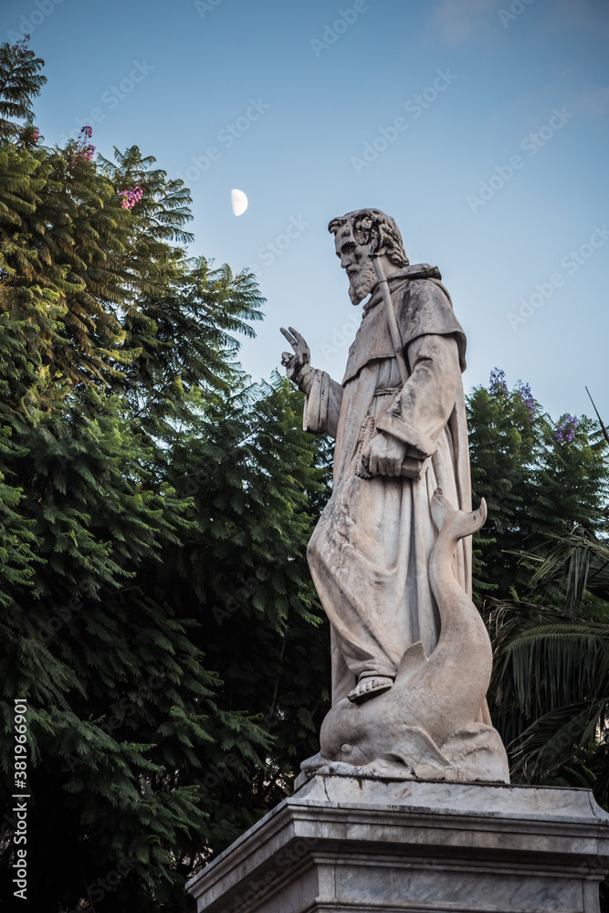 Monumento a Sant Antonio Abbate Statue in Sorrento