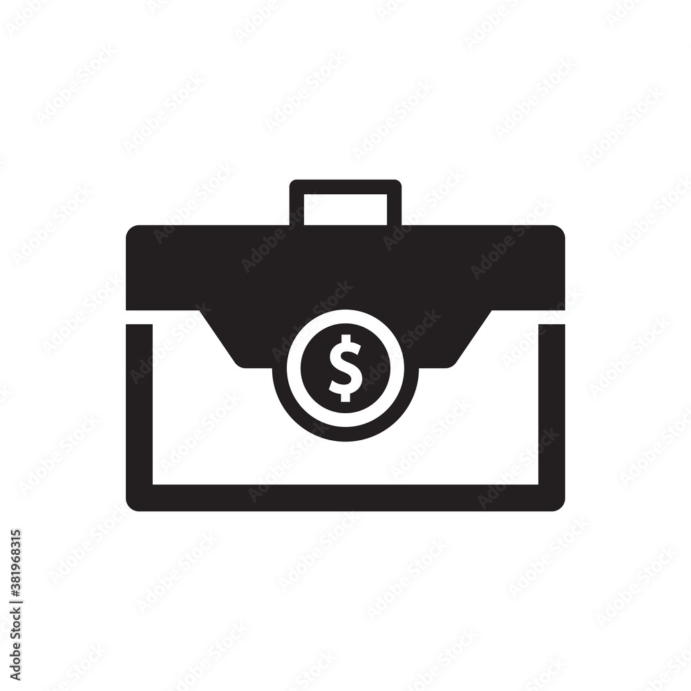 briefcase icon - investment money bag sign symbol icon briefcase icon - investment money bag sign symbol icon