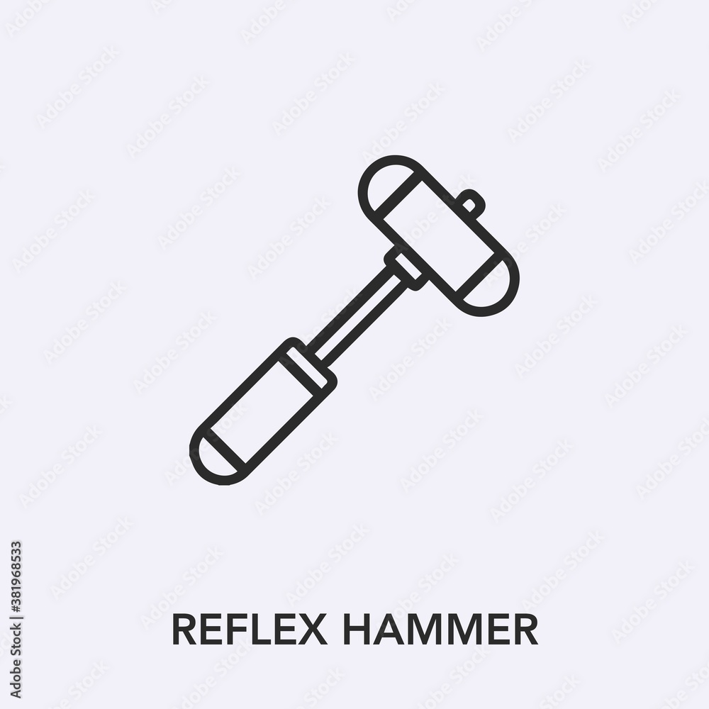 reflex hammer icon vector sign symbol reflex hammer icon vector sign symbol