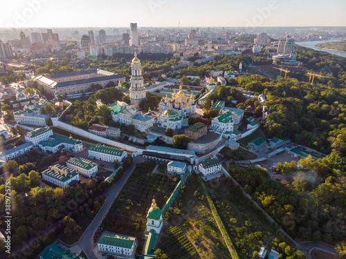 Aerial view of Pechersk Lavra in Kiev. A UNESCO world heritage site in Ukraine © Oleksandr