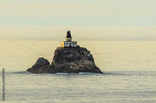 Tillamook Rock Light is a deactivated lighthouse on the Oregon Coast, located approximately 1.2 miles offshore from Tillamook Head. photo