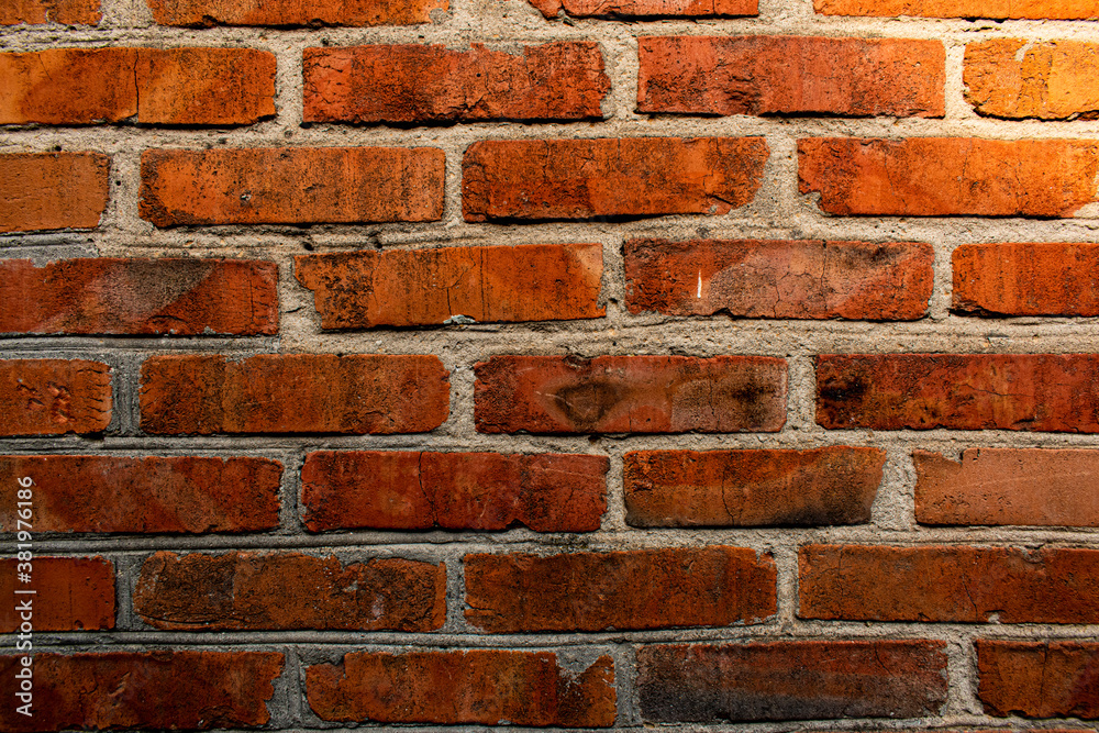 Fototapeta premium old,vintage red brick wall