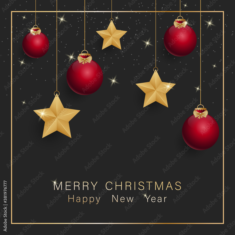 Happy New Year greeting card. Vector illustration. Happy New Year greeting card. Vector illustration.