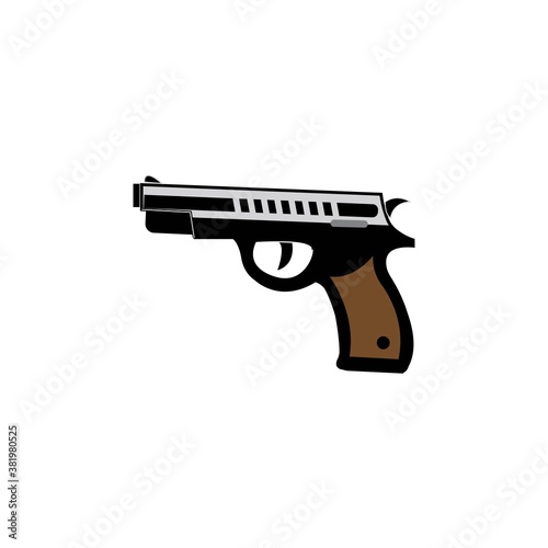 gun logo icon vector