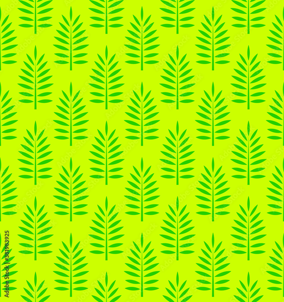 seamless palm leaf pattern