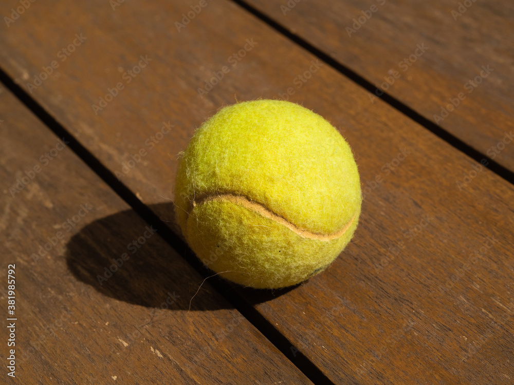 tennis ball on table