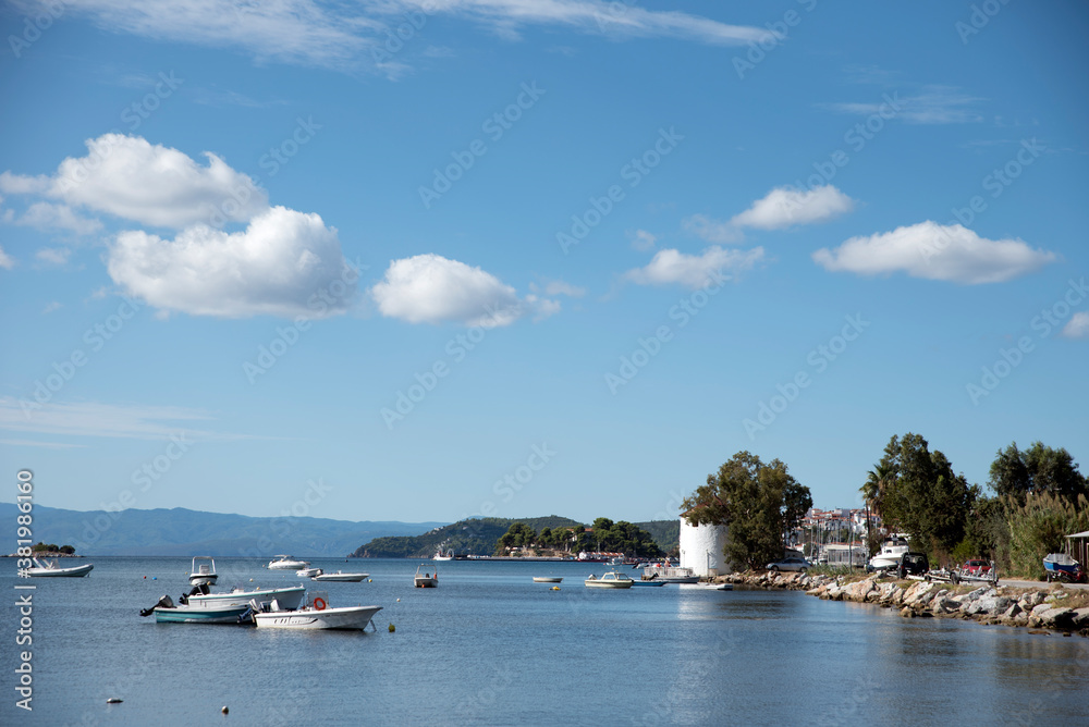 Fototapeta premium The beautiful island of Skiathos, Greece, a global tourist destination