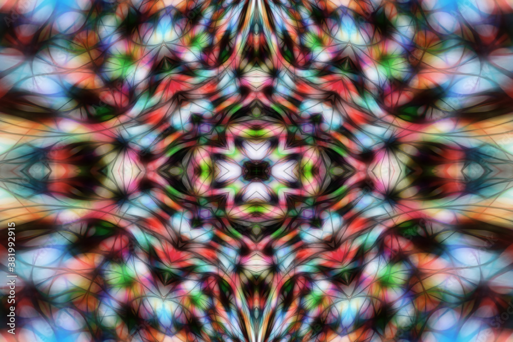 Abstract multicolored fractal neon background Abstract multicolored fractal neon background
