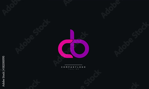 CB, BC , C, B Letter Business Logo Design Alphabet Icon Vector Monogram