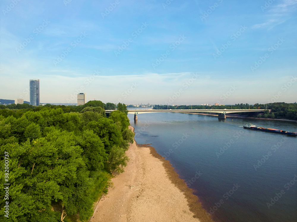 Bonn Südbrücke Rhein Drone Bonn Südbrücke Rhein Drone