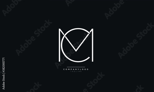 MC, CM, C, M Letter Business Logo Design Alphabet Icon Vector Monogram