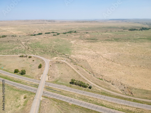 Colorado Highway Luftaufnahme Wüste Leere